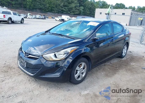 2014 Hyundai Elantra Se from USA, damaged, VIN KMHDH4AE2EU074625